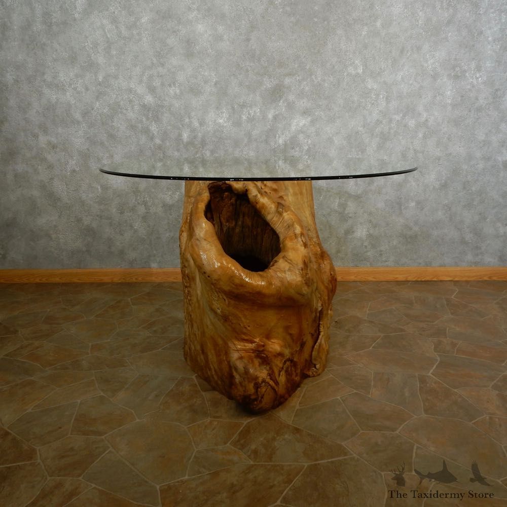Carved Eagle Tree Trunk Table For Sale #16891 @ The Taxidermy Store