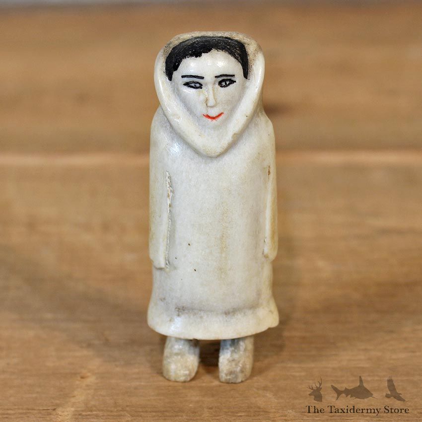 Authentic Native Ivory Eskimo Figurine #12089 For Sale @ The Taxidermy Store