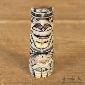 Authentic Native Carved Ivory Totem #12107 For Sale @ The Taxidermy Store