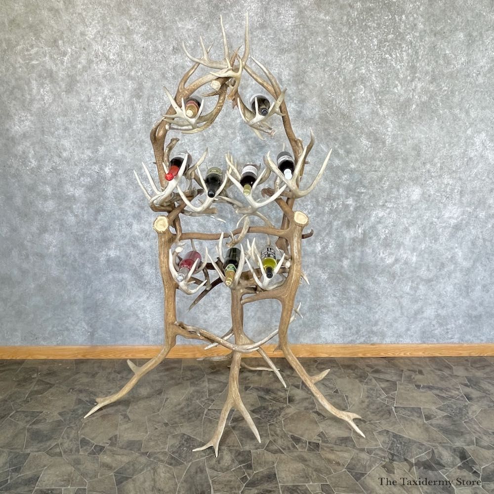 Elk & Whitetail Antler Wine Rack For Sale #26308 @ The Taxidermy Store