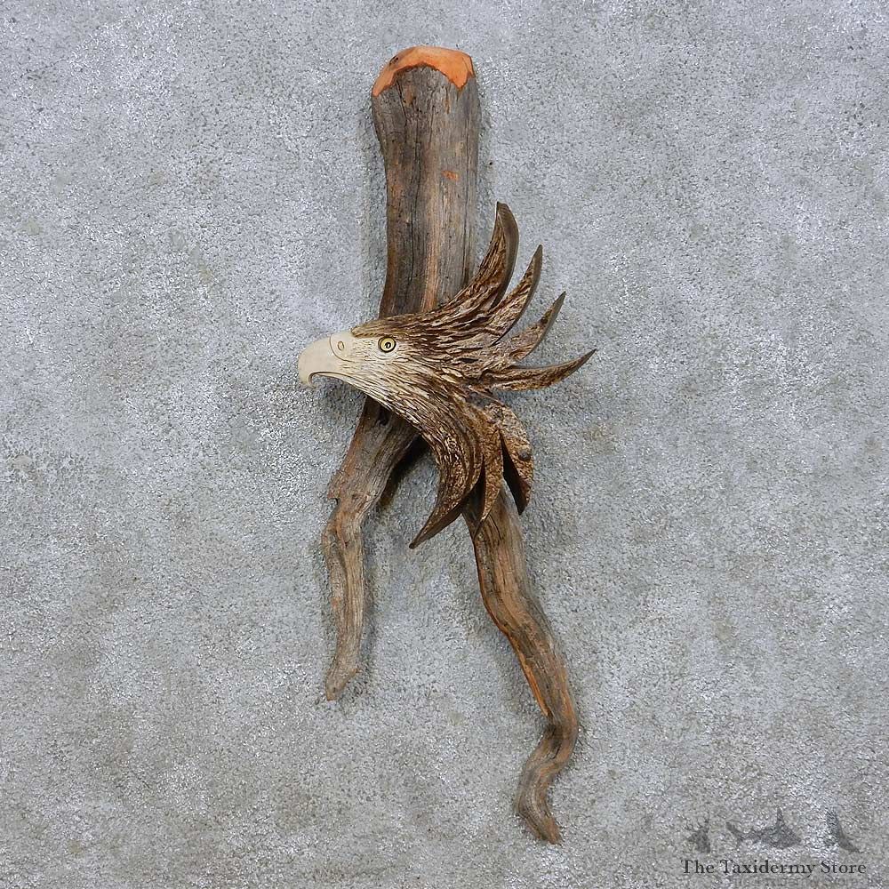 Moose Antler Eagle Head Carving For Sale #13958 @ The Taxidermy Store