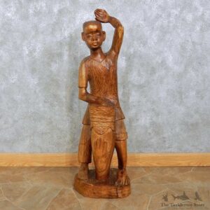 African Tribal Drummer Boy Carving For Sale #15179 @ The Taxidermy Store