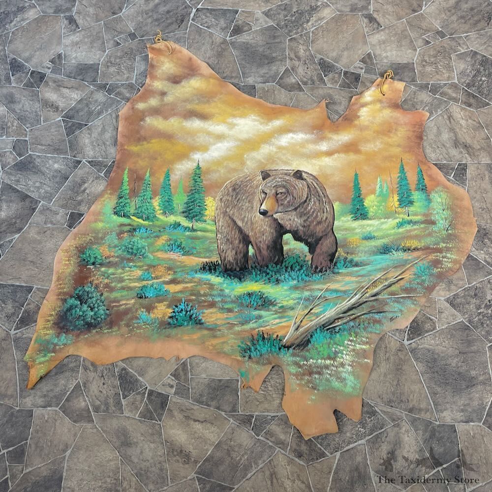 Painted Leather Hide Decor For Sale #27886 @ The Taxidermy Store