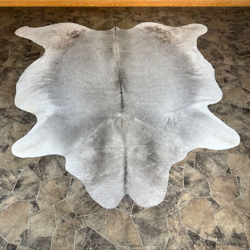 White and Gray Cowhide Skin For Sale #28834 @ The Taxidermy Store