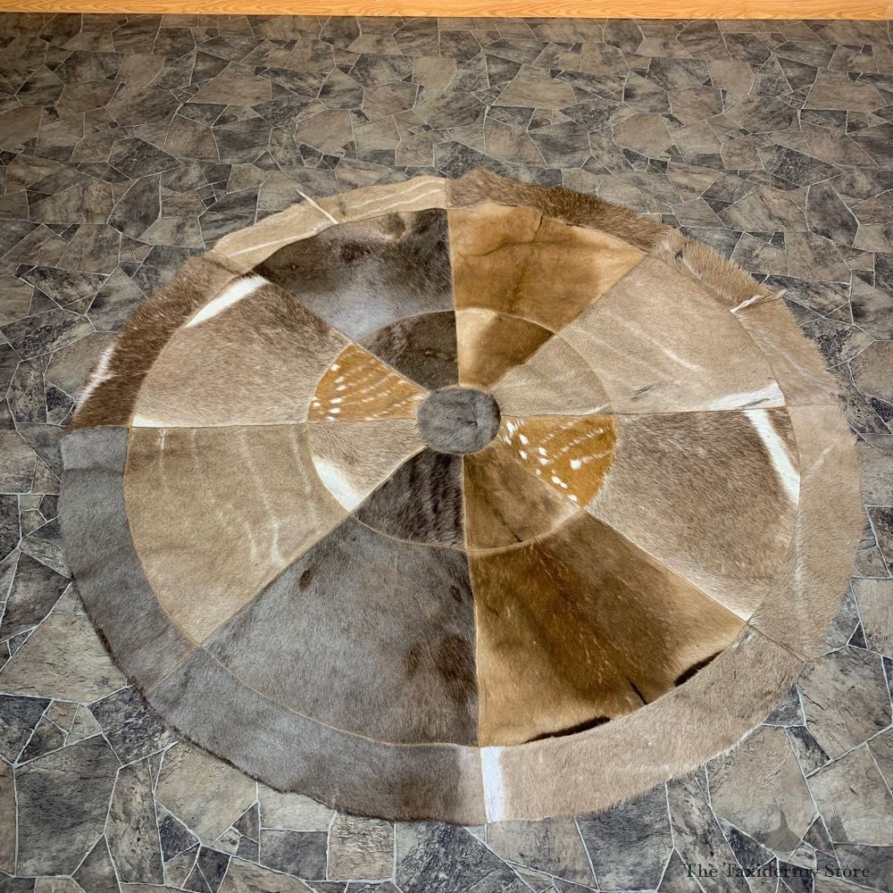African Plains-Game Patchwork Rug For Sale #22744 @ The Taxidermy Store