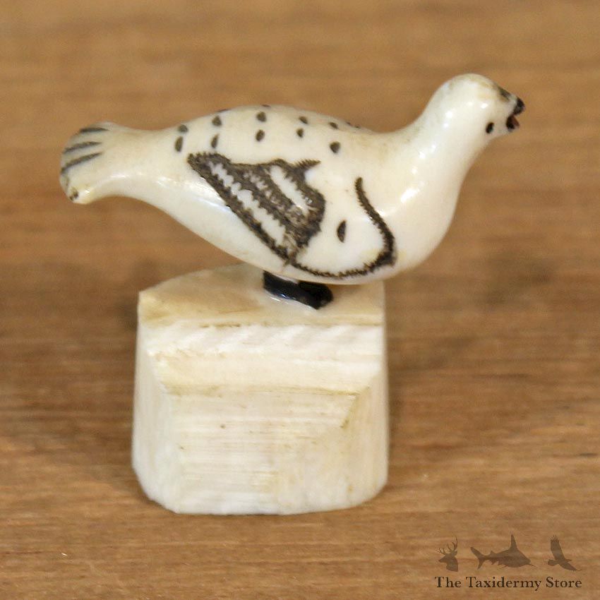 Native Ivory Ptarmigan Figurine #12081 For Sale @ The Taxidermy Store