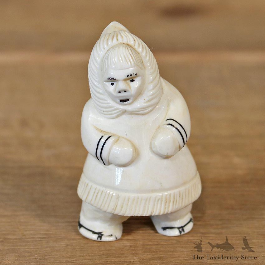 Authentic Native Ivory Eskimo Figurine #12088 For Sale @ The Taxidermy Store
