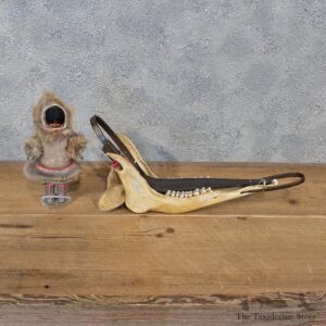 Authentic Native Alaskan Crafted Caribou Dogsled #12112 For Sale @ The Taxidermy Store