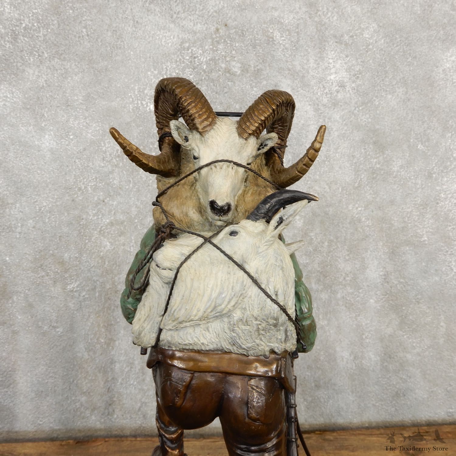Fred Boyer Sheep Hunting Bronze For Sale #19941 @ The Taxidermy Store