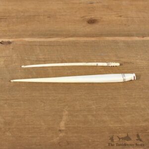 Authentic Native Carved Ivory Crochet Hooks #12109 For Sale @ The Taxidermy Store